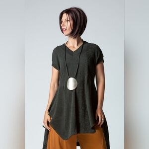 Gershon Bram Gershon Riga Tunicin Dark Green